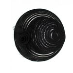 Fashion, accesorii si bijuterii - Femei - Accesorii femei - Caciuli si palarii femei - Palarie de dama, din poliester, Buticcochet, bor mic cu dungi si fundita, One size, Negru - PAL1684 - Infinity.ro