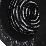 Fashion, accesorii si bijuterii - Femei - Accesorii femei - Caciuli si palarii femei - Palarie de soare, Dama, Buticcochet, din material textil, cu fundita si floare, Negru - PAL1570 - Infinity.ro