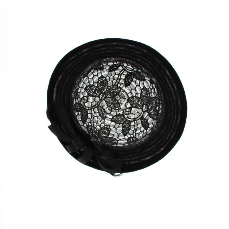 Fashion, accesorii si bijuterii - Femei - Accesorii femei - Caciuli si palarii femei - Palarie, Dama,  din poliester, Buticcochet, model cu paiete, One size, Negru - PAL1634 - Infinity.ro