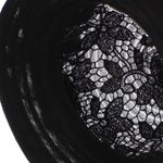 Fashion, accesorii si bijuterii - Femei - Accesorii femei - Caciuli si palarii femei - Palarie, Dama,  din poliester, Buticcochet, model cu paiete, One size, Negru - PAL1634 - Infinity.ro