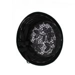 Fashion, accesorii si bijuterii - Femei - Accesorii femei - Caciuli si palarii femei - Palarie, Dama,  din poliester, Buticcochet, model cu paiete, One size, Negru - PAL1634 - Infinity.ro