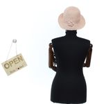 Fashion, accesorii si bijuterii - Femei - Accesorii femei - Caciuli si palarii femei - Palarie de soare, ButicCochet, dama, din paie de hartie, cu floare decorativa, one size, Roz - PAL1822 - Infinity.ro