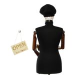 Fashion, accesorii si bijuterii - Femei - Accesorii femei - Caciuli si palarii femei - Bereta de dama, Buticcochet, din acril si vascoza, model uni, one size, Negru - BSC754 - Infinity.ro
