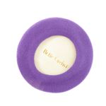 Fashion, accesorii si bijuterii - Femei - Accesorii femei - Caciuli si palarii femei - Bereta de dama, din lana, Buticcochet, model cu perle, one size, Mov - BSC837 - Infinity.ro