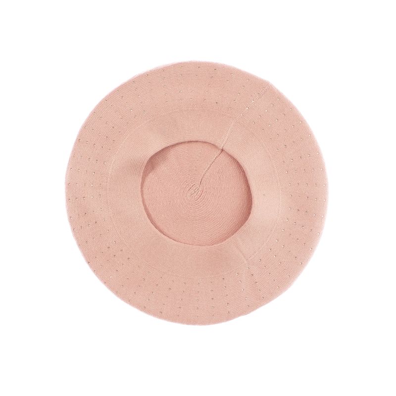 Fashion, accesorii si bijuterii - Femei - Accesorii femei - Caciuli si palarii femei - Bereta de dama, Buticcochet, din acril si vascoza, model cu strasuri, one size, Roz - BSC731 - Infinity.ro