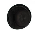 Fashion, accesorii si bijuterii - Femei - Accesorii femei - Caciuli si palarii femei - Palarie de soare, Dama, din paie de hartie, Buticcochet, cu accesoriu decorativ, One size, Negru - PAL1640 - Infinity.ro