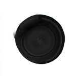 Fashion, accesorii si bijuterii - Femei - Accesorii femei - Caciuli si palarii femei - Palarie de soare, Dama, din paie de hartie, Buticcochet, cu accesoriu decorativ, One size, Negru - PAL1640 - Infinity.ro