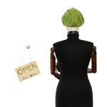 Fashion, accesorii si bijuterii - Femei - Accesorii femei - Caciuli si palarii femei - Bereta de dama, din lana, Evita, one size, model floral impaslit, Verde - BSC818 - Infinity.ro