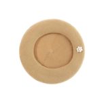 Fashion, accesorii si bijuterii - Femei - Accesorii femei - Caciuli si palarii femei - Bereta de dama, Buticcochet, din lana si acril, model cu perle, one size, Bej - BSC775 - Infinity.ro