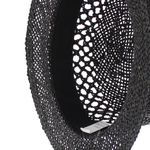 Fashion, accesorii si bijuterii - Femei - Accesorii femei - Caciuli si palarii femei - Palarie de soare, dama, din paie de hartie, marime one size, bor mic, Buticcochet, catarama decorativa, Negru - PAL1779 - Infinity.ro