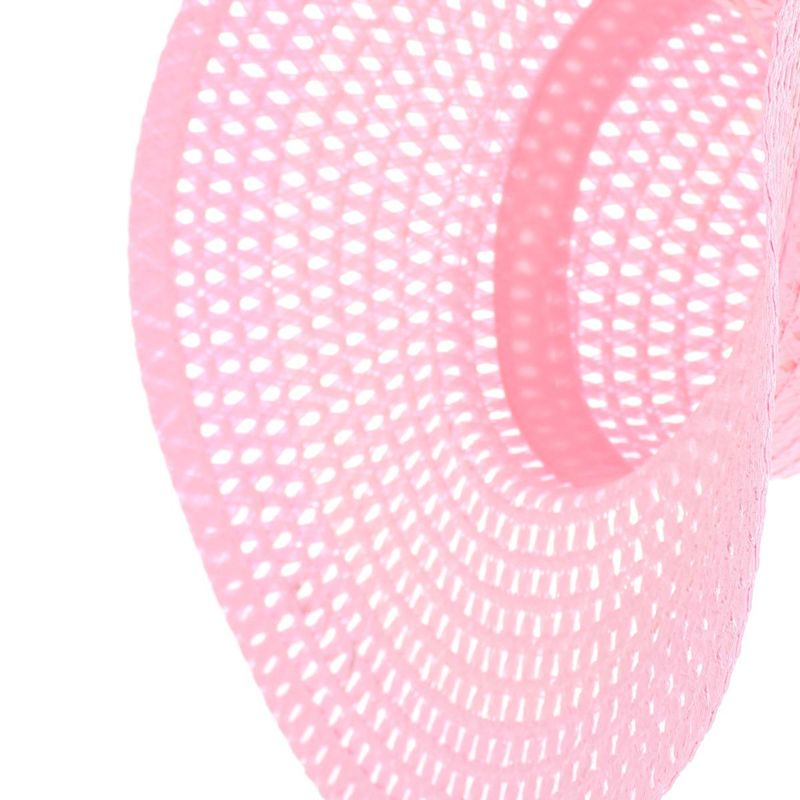 Fashion, accesorii si bijuterii - Femei - Accesorii femei - Caciuli si palarii femei - Palarie de soare, dama, bor 14 cm, Anoul, one size, cu snur decorativ, Roz - PAL1790 - Infinity.ro