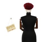 Fashion, accesorii si bijuterii - Femei - Accesorii femei - Caciuli si palarii femei - Sapca de dama, Buticcochet, din acril si poliester, marime 56-58, Visiniu - BSC789 - Infinity.ro