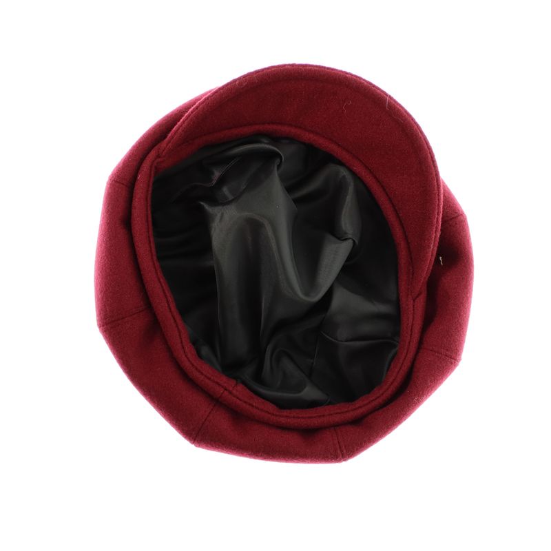 Fashion, accesorii si bijuterii - Femei - Accesorii femei - Caciuli si palarii femei - Sapca de dama, Buticcochet, din acril si poliester, marime 56-58, Visiniu - BSC789 - Infinity.ro