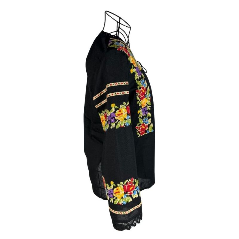 Fashion, accesorii si bijuterii - Femei - Imbracaminte femei - Camasi si bluze femei - Bluza dama DF negru/galben marimea S - Infinity.ro