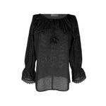 Fashion, accesorii si bijuterii - Femei - Imbracaminte femei - Camasi si bluze femei - Bluza dama RFN 2 negru , marimea 3XL - Infinity.ro