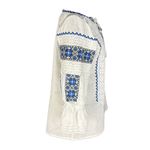 Fashion, accesorii si bijuterii - Femei - Imbracaminte femei - Camasi si bluze femei - Bluza dama RFN 2 alb/albastru marimea S - Infinity.ro