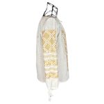 Fashion, accesorii si bijuterii - Femei - Imbracaminte femei - Camasi si bluze femei - Bluza dama RFN 2 alb/bej marimea S - Infinity.ro