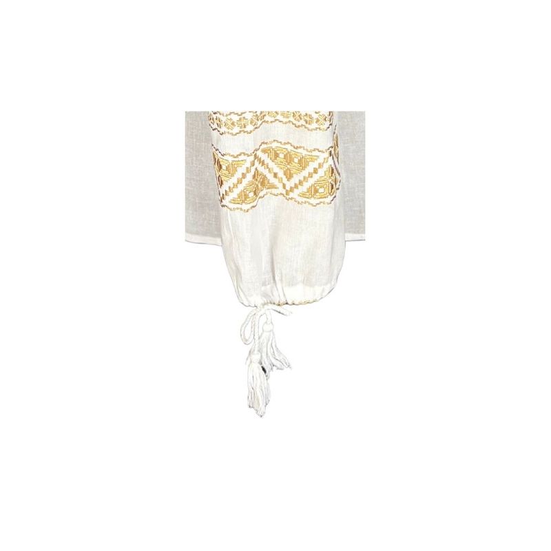 Fashion, accesorii si bijuterii - Femei - Imbracaminte femei - Camasi si bluze femei - Bluza dama RFN 2 alb/bej marimea S - Infinity.ro