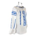 Fashion, accesorii si bijuterii - Femei - Imbracaminte femei - Camasi si bluze femei - Bluza dama tip ie I26 alb/albastru , marimea L - Infinity.ro