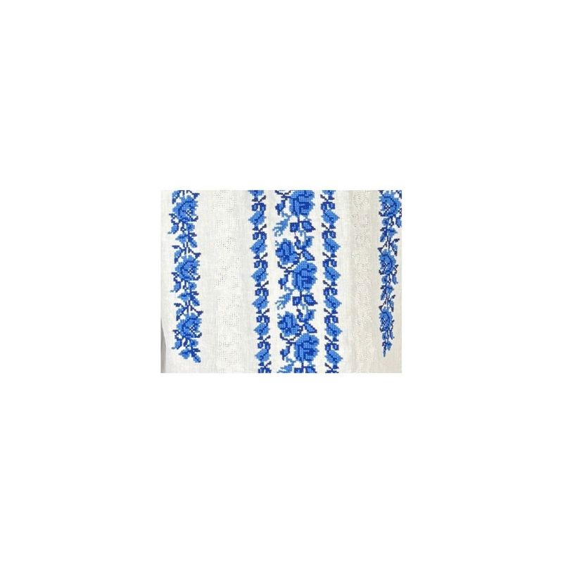 Fashion, accesorii si bijuterii - Femei - Imbracaminte femei - Camasi si bluze femei - Bluza dama tip ie I26 alb/albastru , marimea L - Infinity.ro