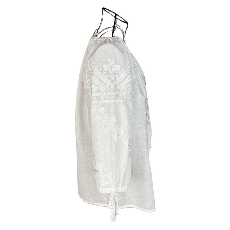 Fashion, accesorii si bijuterii - Femei - Imbracaminte femei - Camasi si bluze femei - Bluza dama RSL5 alb crystal marimea S - Infinity.ro