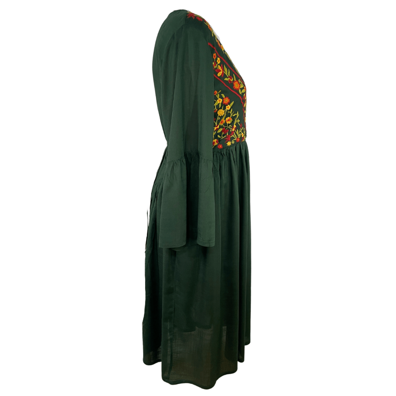 Fashion, accesorii si bijuterii - Femei - Imbracaminte femei - Rochii femei - Rochie dama casual RD2, verde , marimea M - Infinity.ro