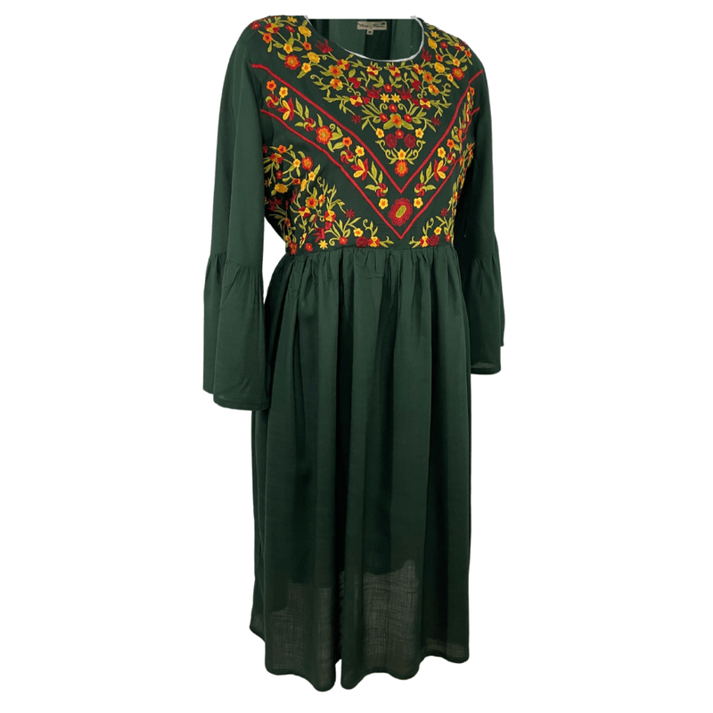Fashion, accesorii si bijuterii - Femei - Imbracaminte femei - Rochii femei - Rochie dama casual RD2, verde , marimea M - Infinity.ro