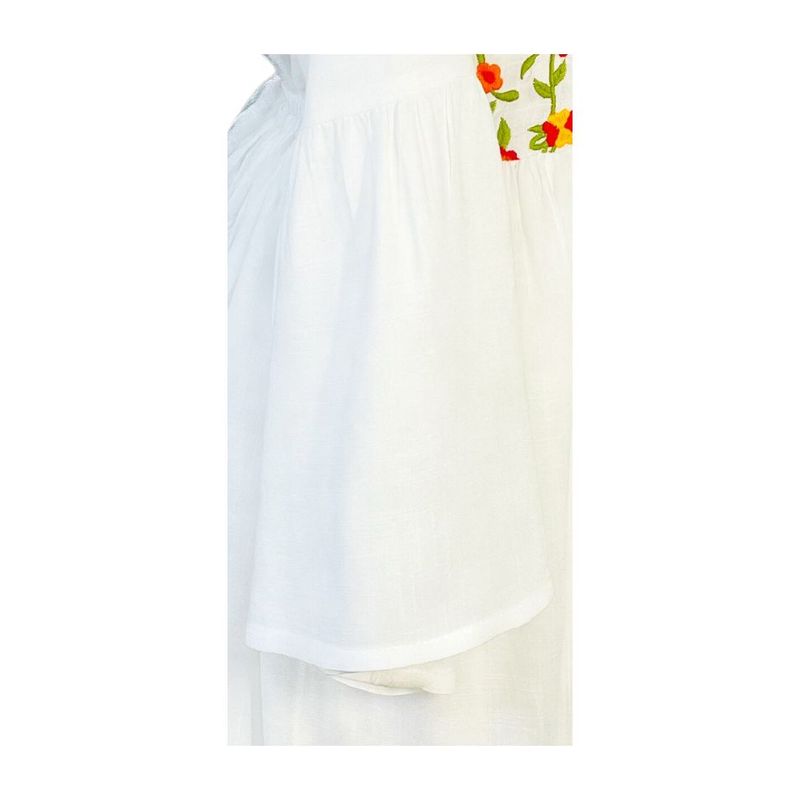 Fashion, accesorii si bijuterii - Femei - Imbracaminte femei - Rochii femei - Rochie dama casual RD2, alb/portocaliu , marimea 2XL - Infinity.ro