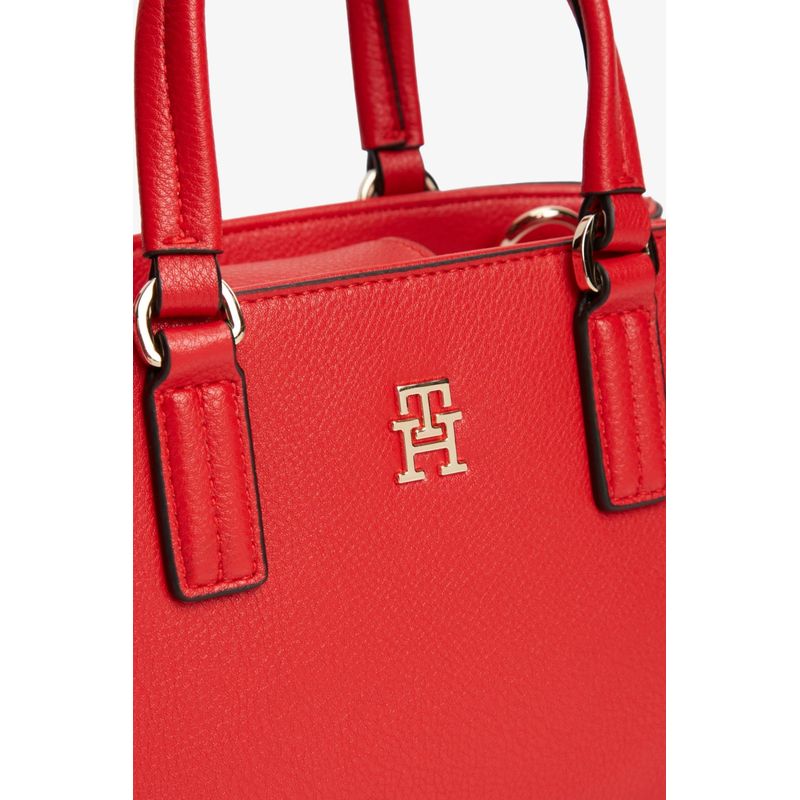Fashion, accesorii si bijuterii - Femei - Accesorii femei - Genti si rucsacuri femei - Geanta dama Crossbody Tommy Hilfiger AW0AW18379 Rosu 21.5 x 15.5 x 10 cm - Infinity.ro