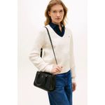 Fashion, accesorii si bijuterii - Femei - Accesorii femei - Genti si rucsacuri femei - Geanta dama crossbody Tommy Hilfiger AW0AW18416 Negru 21.5 x 15.5 x 10 cm - Infinity.ro