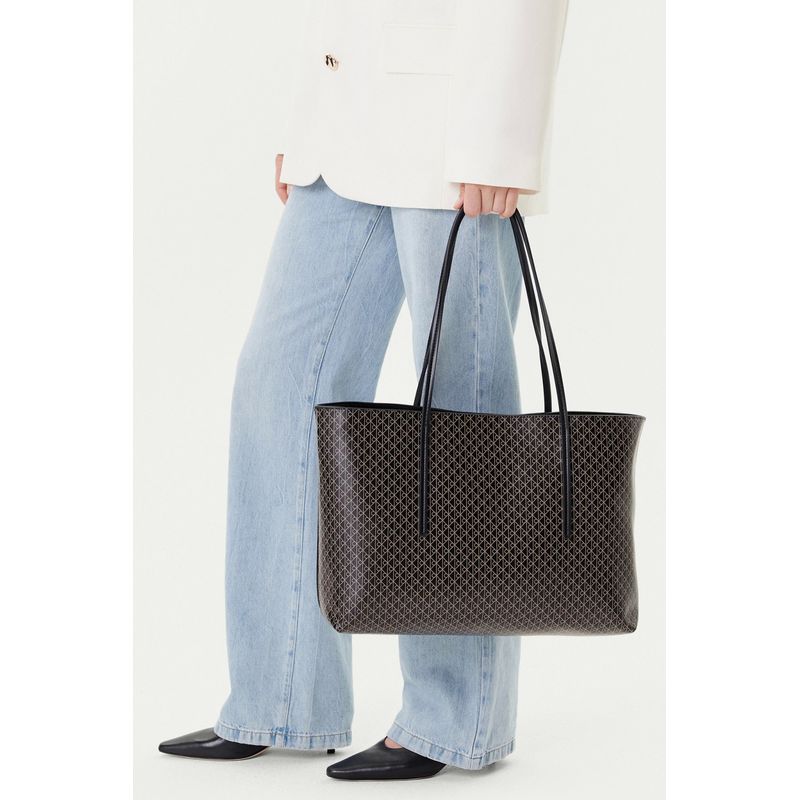 Fashion, accesorii si bijuterii - Femei - Accesorii femei - Genti si rucsacuri femei - Geanta shopper Calvin Klein LV04F3266G Maro 39 x 28 x 13 cm - Infinity.ro