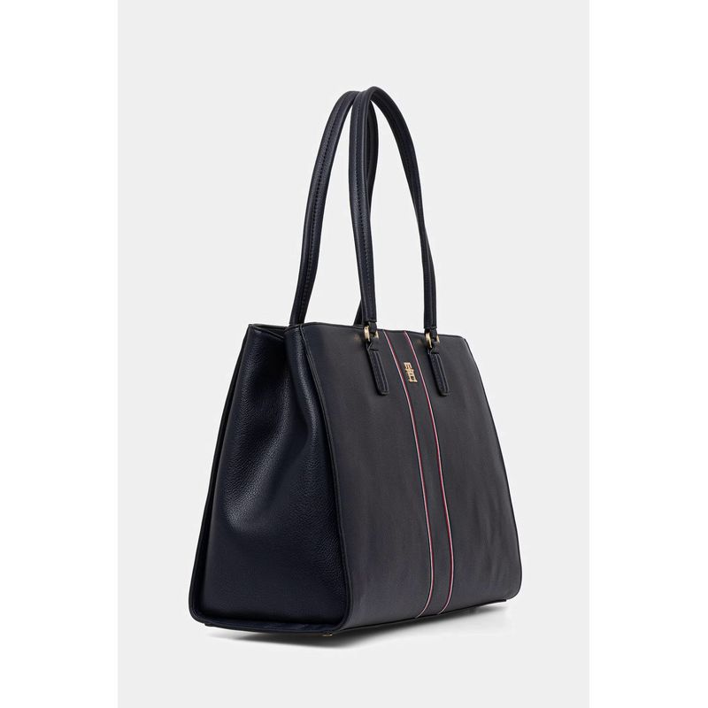 Fashion, accesorii si bijuterii - Femei - Accesorii femei - Genti si rucsacuri femei - Geanta dama shopper Tommy Hilfiger AW0AW18643 Bleumarin 40 x 28 x 16 cm - Infinity.ro