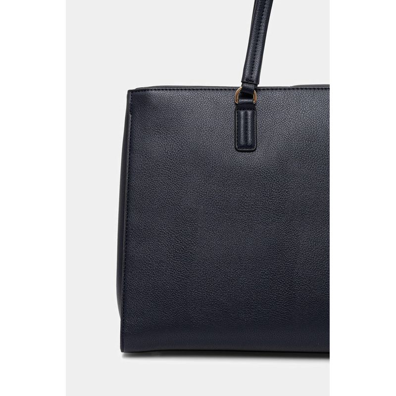 Fashion, accesorii si bijuterii - Femei - Accesorii femei - Genti si rucsacuri femei - Geanta dama shopper Tommy Hilfiger AW0AW18643 Bleumarin 40 x 28 x 16 cm - Infinity.ro
