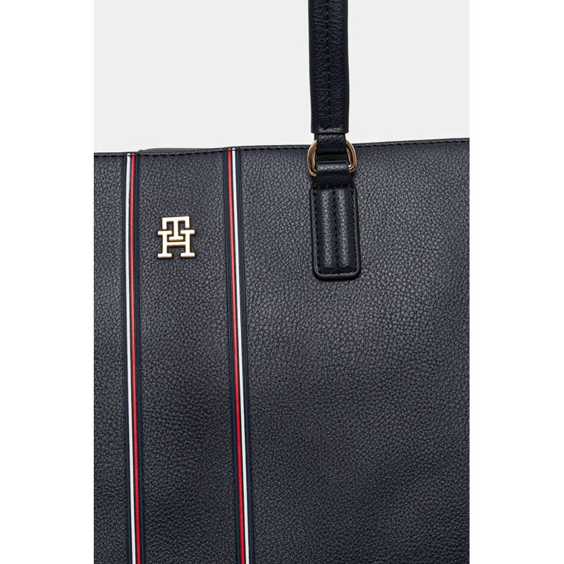 Fashion, accesorii si bijuterii - Femei - Accesorii femei - Genti si rucsacuri femei - Geanta dama shopper Tommy Hilfiger AW0AW18643 Bleumarin 40 x 28 x 16 cm - Infinity.ro
