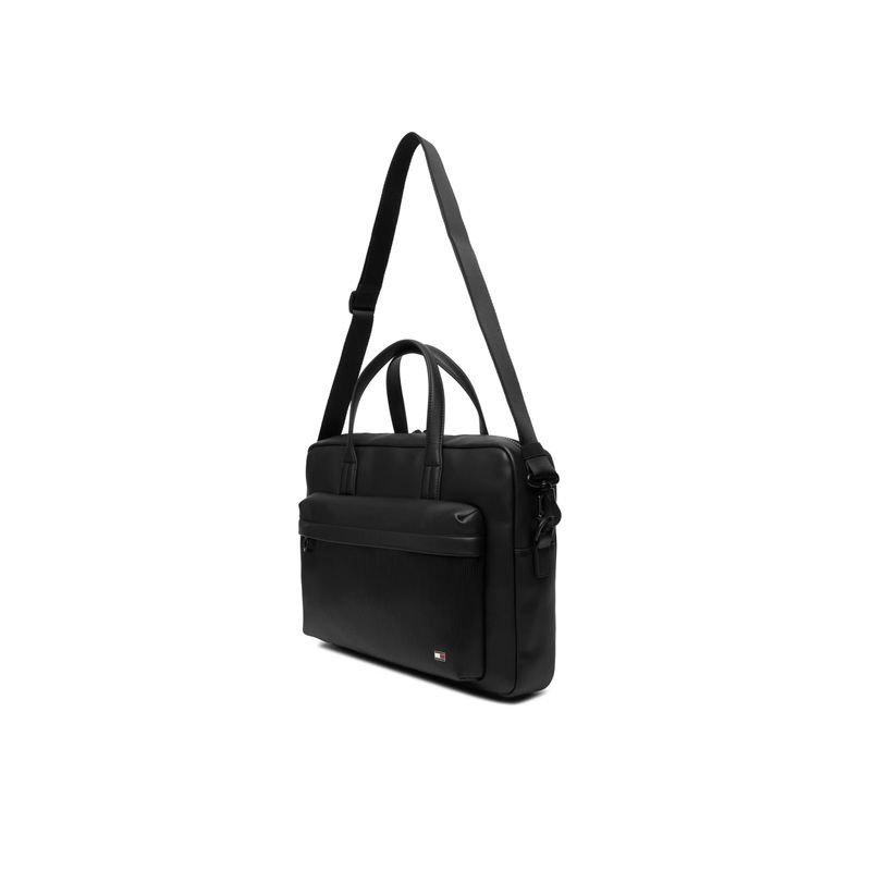 Fashion, accesorii si bijuterii - Barbati - Accesorii barbati - Genti si rucsacuri barbati - Geanta pentru laptop Tommy Hilfiger AM0AM13989 Negru 38 x 29 x 7 cm - Infinity.ro