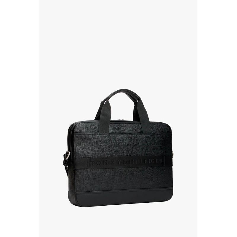Fashion, accesorii si bijuterii - Barbati - Accesorii barbati - Genti si rucsacuri barbati - Geanta pentru laptop Tommy Hilfiger AM0AM13987 Negru 38 x 27 x 6 cm - Infinity.ro