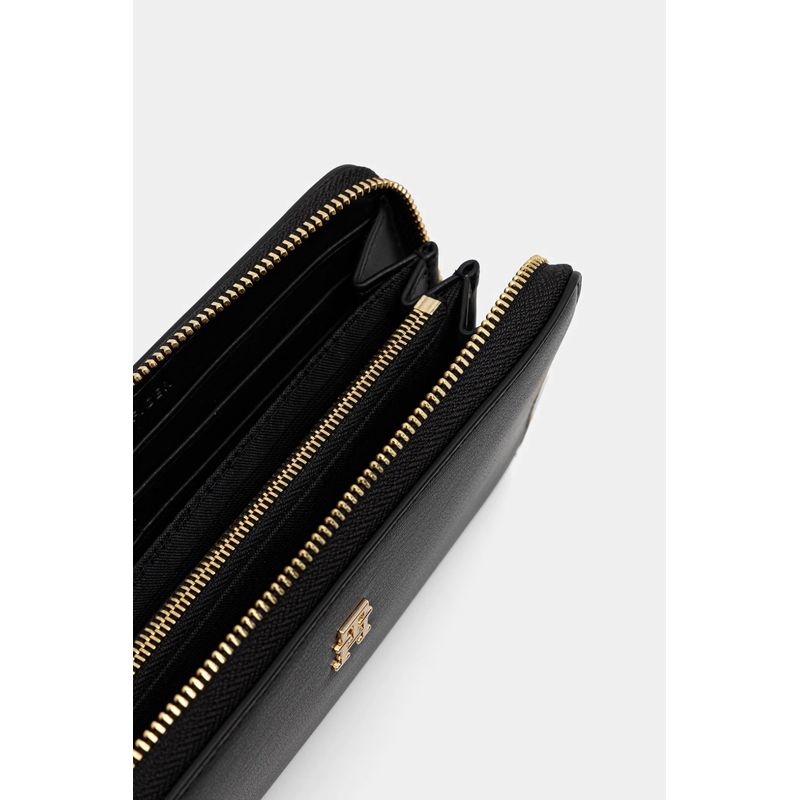 Fashion, accesorii si bijuterii - Femei - Accesorii femei - Portofele femei - Portofel dama Tommy Hilfiger  AW0AW17744 Negru 19 x 10 x 3 cm - Infinity.ro