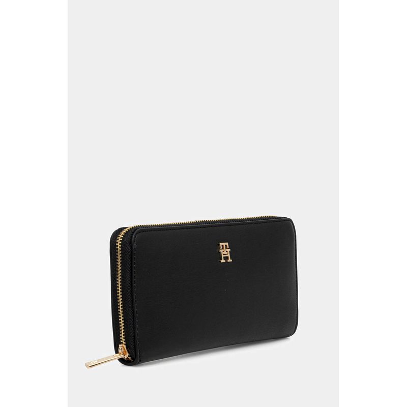 Fashion, accesorii si bijuterii - Femei - Accesorii femei - Portofele femei - Portofel dama Tommy Hilfiger  AW0AW17744 Negru 19 x 10 x 3 cm - Infinity.ro