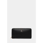 Fashion, accesorii si bijuterii - Femei - Accesorii femei - Portofele femei - Portofel dama Tommy Hilfiger  AW0AW17744 Negru 19 x 10 x 3 cm - Infinity.ro