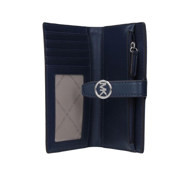 Fashion, accesorii si bijuterii - Femei - Accesorii femei - Portofele femei - Portofel Michael Kors din piele F85588 Albastru 15.5 x 9 x 2 cm - Infinity.ro
