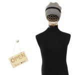 Fashion, accesorii si bijuterii - Barbati - Accesorii barbati - Caciuli si sepci barbati - Fes barbatesc, ButicCochet, tricotat, din acril si sintetic, one size, Gri - FES335 - Infinity.ro