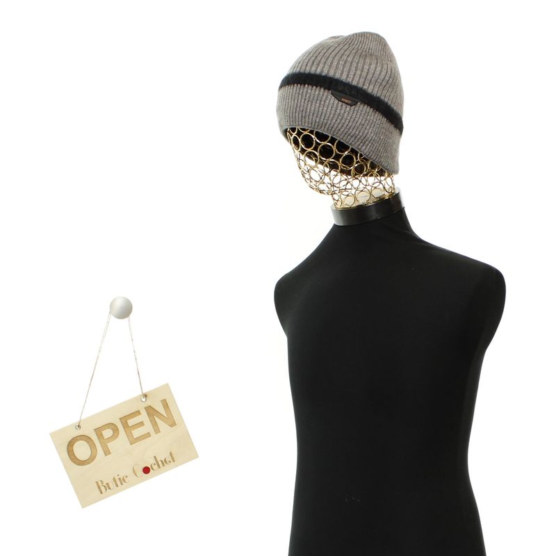 Fashion, accesorii si bijuterii - Barbati - Accesorii barbati - Caciuli si sepci barbati - Fes barbatesc, ButicCochet, tricotat, din acril si sintetic, one size, Gri - FES335 - Infinity.ro