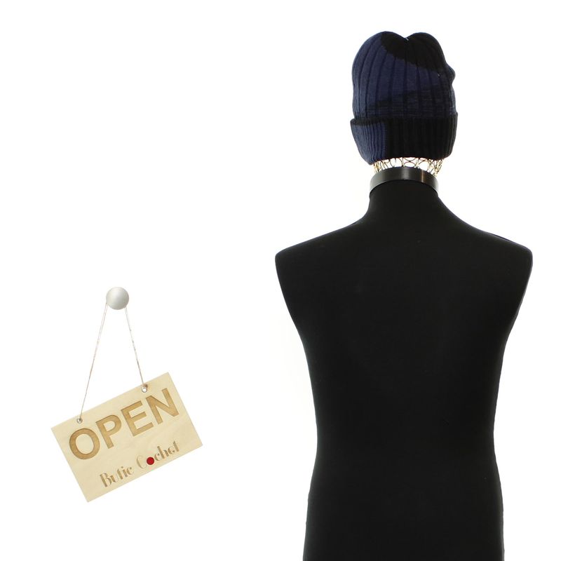 Fashion, accesorii si bijuterii - Barbati - Accesorii barbati - Caciuli si sepci barbati - Fes barbatesc, ButicCochet, tricotat, din acril si sintetic, one size, Bleumarin - FES354 - Infinity.ro