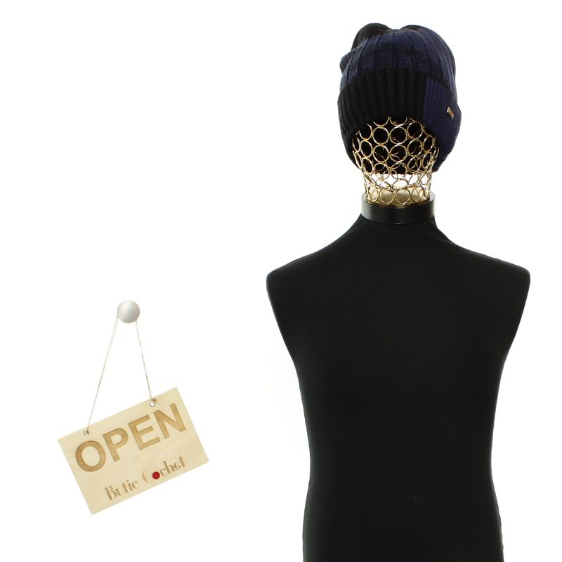 Fashion, accesorii si bijuterii - Barbati - Accesorii barbati - Caciuli si sepci barbati - Fes barbatesc, ButicCochet, tricotat, din acril si sintetic, one size, Bleumarin - FES354 - Infinity.ro