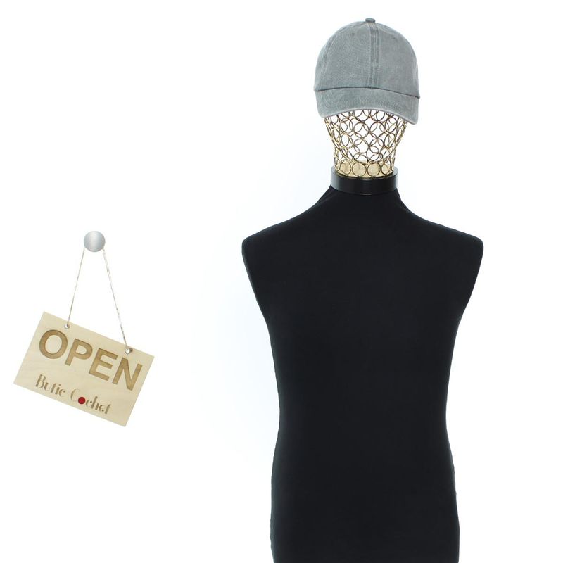 Fashion, accesorii si bijuterii - Barbati - Accesorii barbati - Caciuli si sepci barbati - Sapca barbateasca, one size,  ButicCochet, din bumbac, model uni, Gri - PAL1751 - Infinity.ro