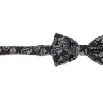 Fashion, accesorii si bijuterii - Barbati - Accesorii barbati - Cravate si papioane barbati - Set 3 piese, papion, butoni si batista, pentru barbati, ButicCochet, Negru - SETP283 - Infinity.ro