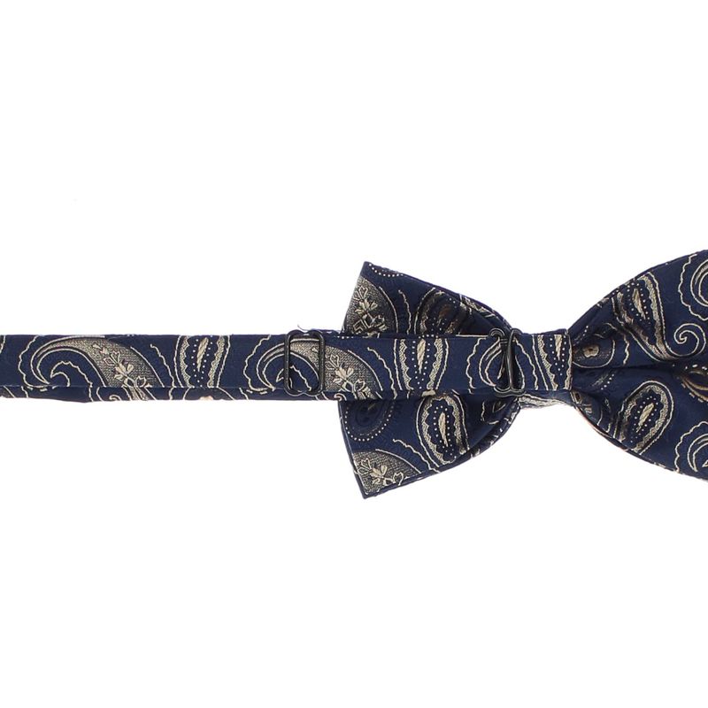 Fashion, accesorii si bijuterii - Barbati - Accesorii barbati - Cravate si papioane barbati - Set 3 piese, papion, butoni si batista, pentru barbati, ButicCochet, Bleumarin - SETP277 - Infinity.ro