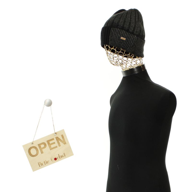 Fashion, accesorii si bijuterii - Barbati - Accesorii barbati - Caciuli si sepci barbati - Fes barbatesc, ButicCochet, tricotat, din acril si sintetic, one size, Negru - FES353 - Infinity.ro