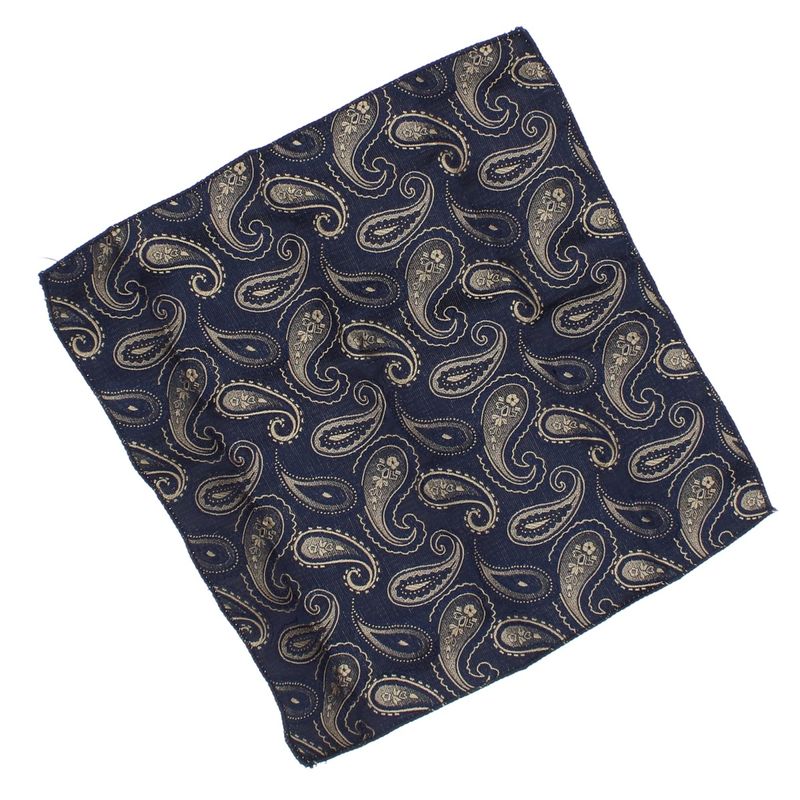 Fashion, accesorii si bijuterii - Barbati - Accesorii barbati - Cravate si papioane barbati - Set 3 piese, papion, butoni si batista, pentru barbati, ButicCochet, Bleumarin - SETP277 - Infinity.ro
