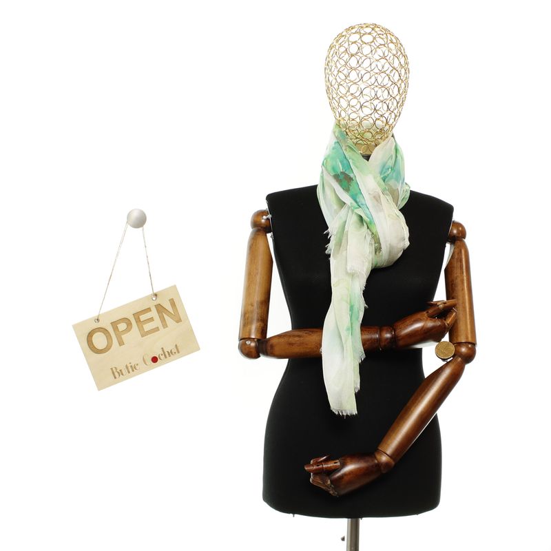 Fashion, accesorii si bijuterii - Femei - Accesorii femei - Esarfe si fulare femei - Esarfa de dama, din 30% viscoza 70% poliester, Buticcochet, 68x180 cm, Multicolor - ES3310 - Infinity.ro